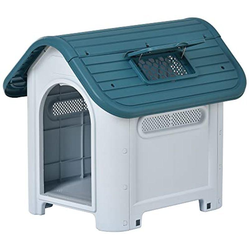 犬小屋 水洗い 屋外用 犬舎 通気 室外 中型犬用 大型犬用 中型