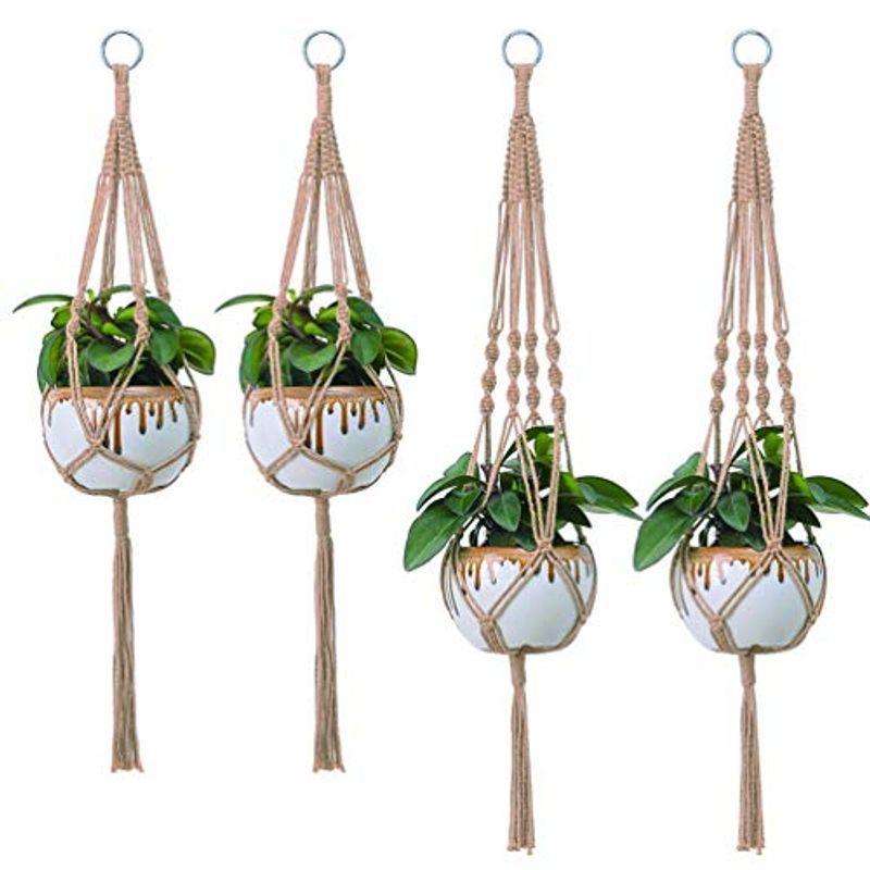 最高の品質 北欧 インテリア つるす 観葉植物 ハンギングネット セット マクラメ プラントハンガー 植物ハンガー ハンギングプランタ 壁掛け 吊り下げ 植木鉢 Www We Job Com