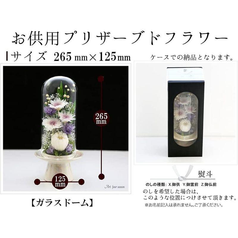 アートフォーシーズン仏花 輪菊 格安店 Glassdome 対デザインset プリザーブドフラワー ホワイト