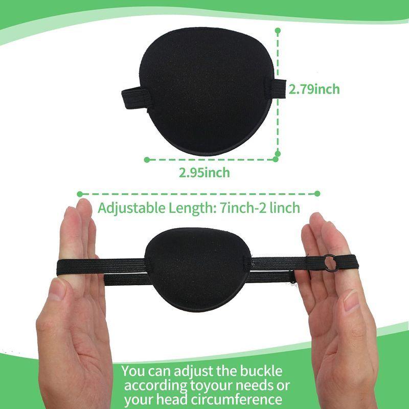 史上一番安い Ricisung 眼帯 おしゃれ 2個入り 弱視 斜視 視力矯正 保護眼帯 アイマスク 大人と子供のための調整可能な弱視怠惰な眼帯 海賊独眼 Wantannas Go Id