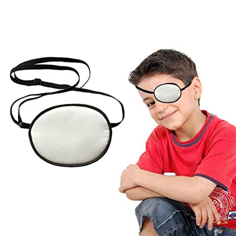 翌日発送可能 Coollooda 眼帯 シルク おしゃれ 弱視 斜視 視力矯正 保護眼帯 アイマスク 大人と子供のための