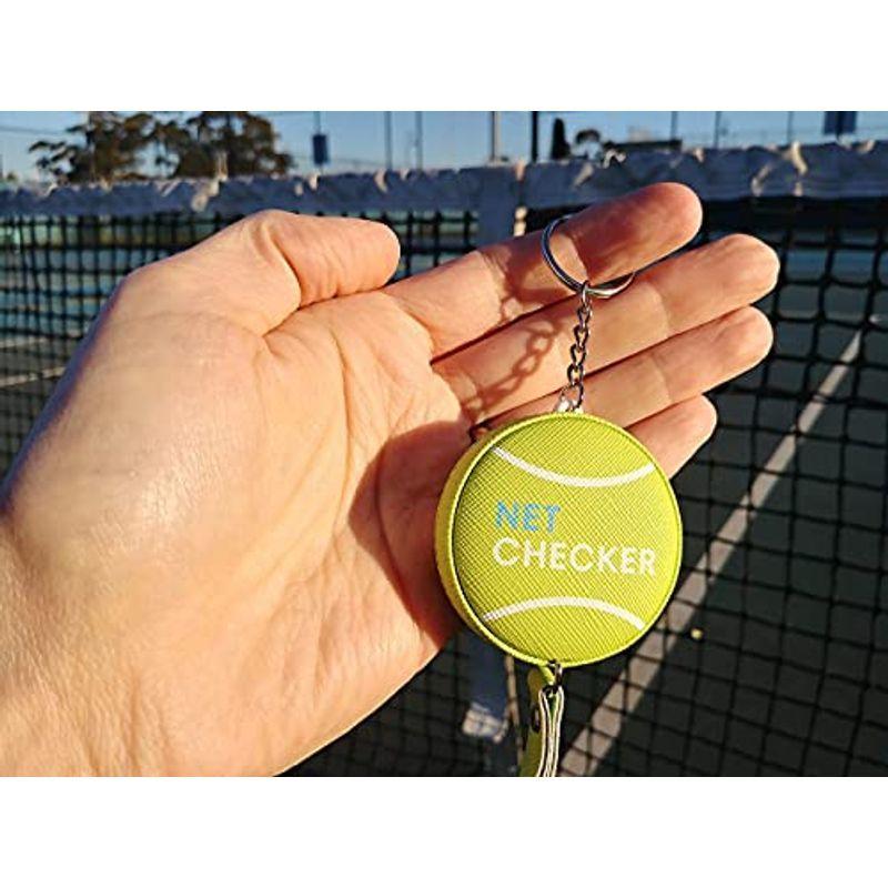 Scoring Right キーホ 巻き尺 メジャー ネット テニス ネットチェッカー 選べる3color ネットの高さを測れるキーホルダー 巻尺 2021最新のスタイル