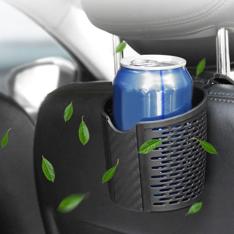 予約 Vorcool 車用ドリンクホルダー 後部座席 フック付き 調節可能 カップホルダー 小型 車載 省スペース 耐久 Blaccoded Com