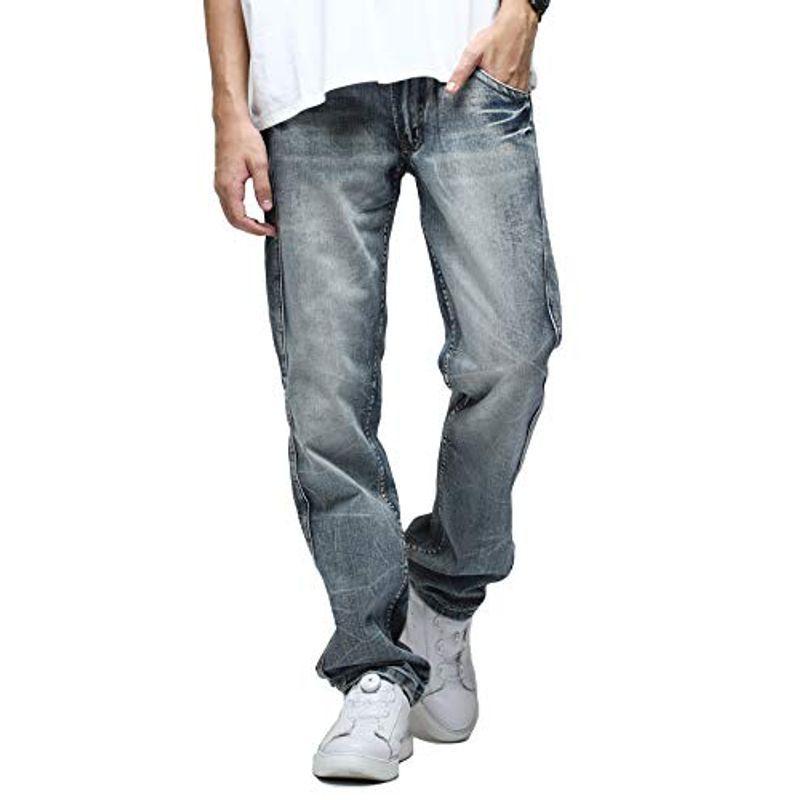 ジギーズショップ ワインレッドステッチデニムパンツ メンズ ヴィンテージ加工 ジーンズ ストレート S ライトインディゴ Tosaショッピング 通販 Yahoo ショッピング