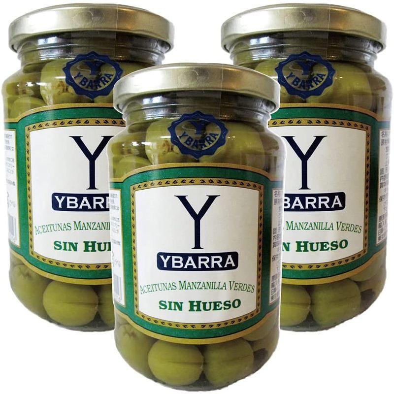 殿堂 イバラ 種無しグリーン オリーブ370g 瓶 3本セット スペイン産 Rmladv Com Br