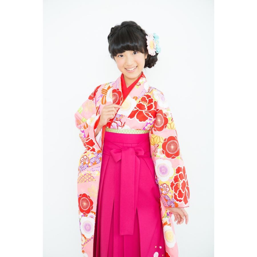 呉服屋 新柄 小町kids ジュニア 二尺袖着物＋長襦袢の2点セット 女の子