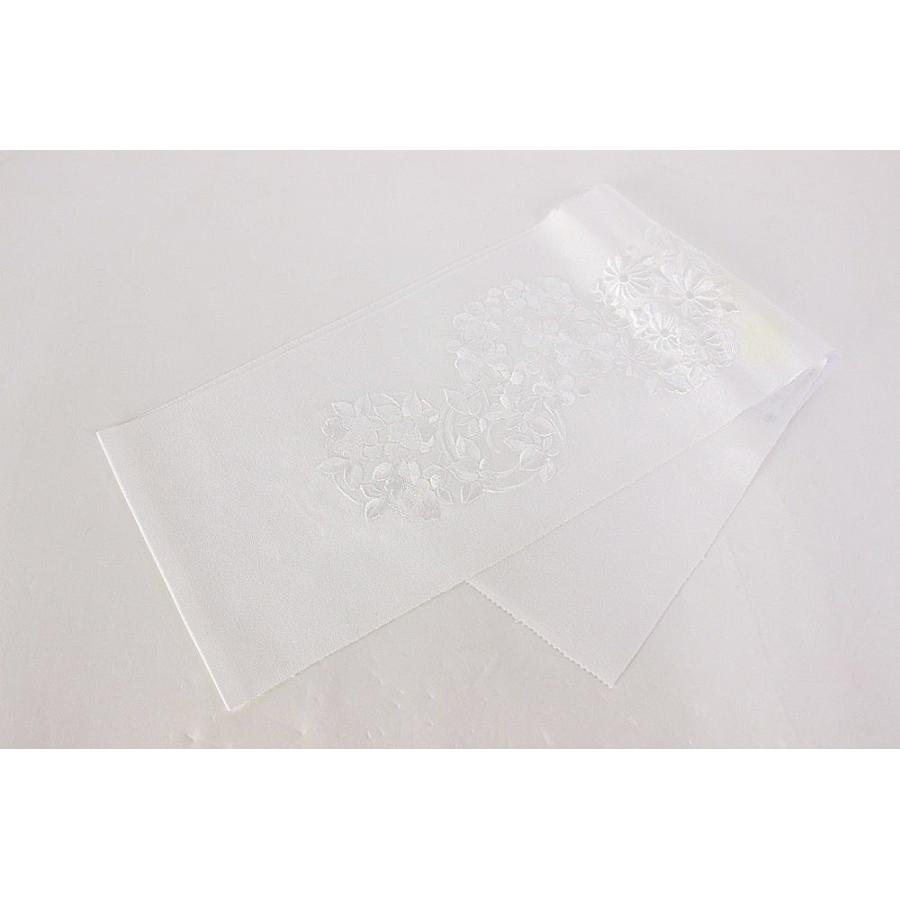 加藤萬謹製 正絹 刺繍半衿華縫 半襟 刺しゅう 高級 長襦袢 きもの 和装