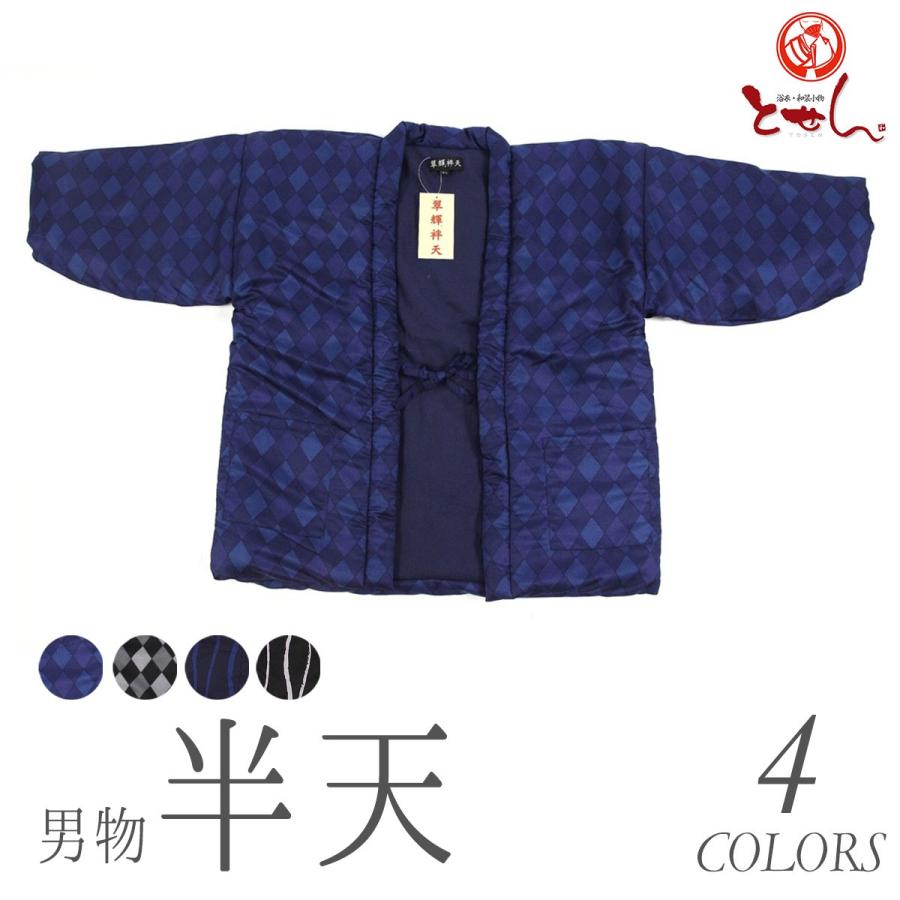 HANGTEN（ハンテン） 男物半天 ビケ 翠輝 フリーサイズ 男性 はんてん