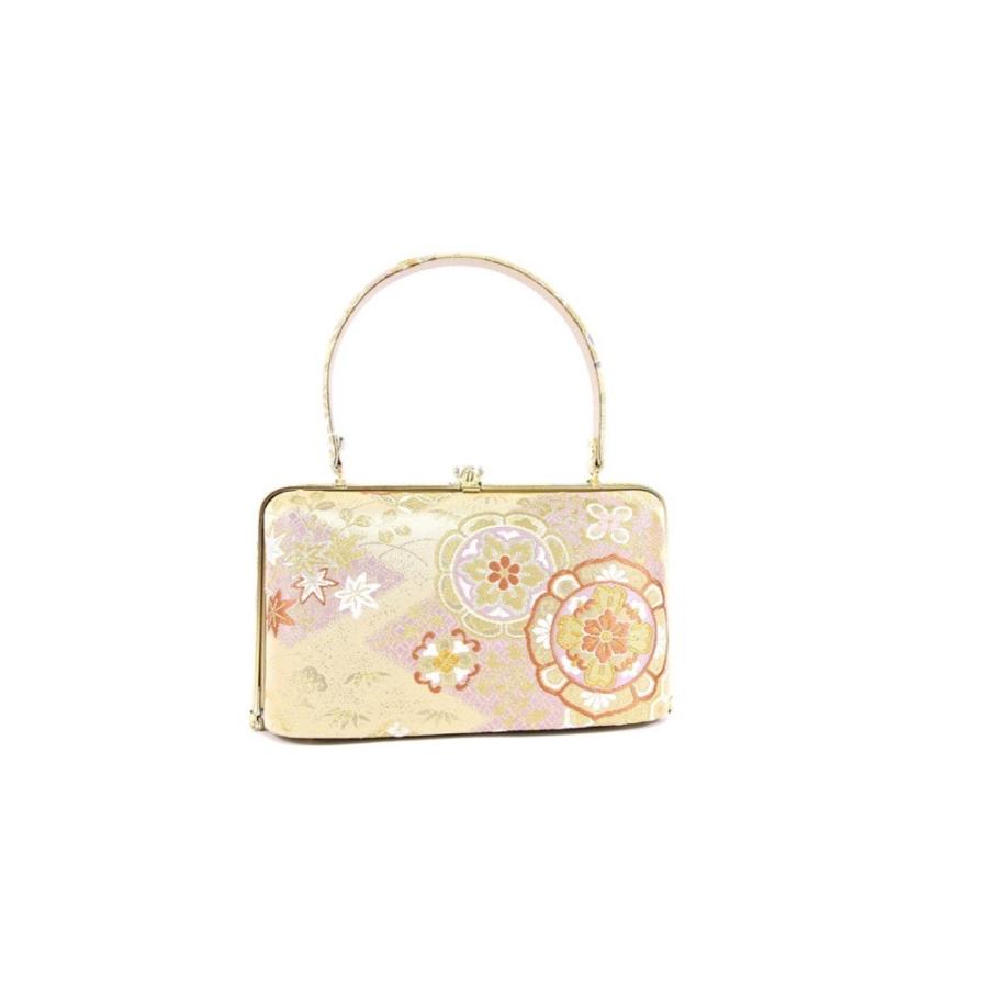 呉服屋 草履バッグセット 金×赤×紫 草履24.0cm 着物 おしゃれ セット