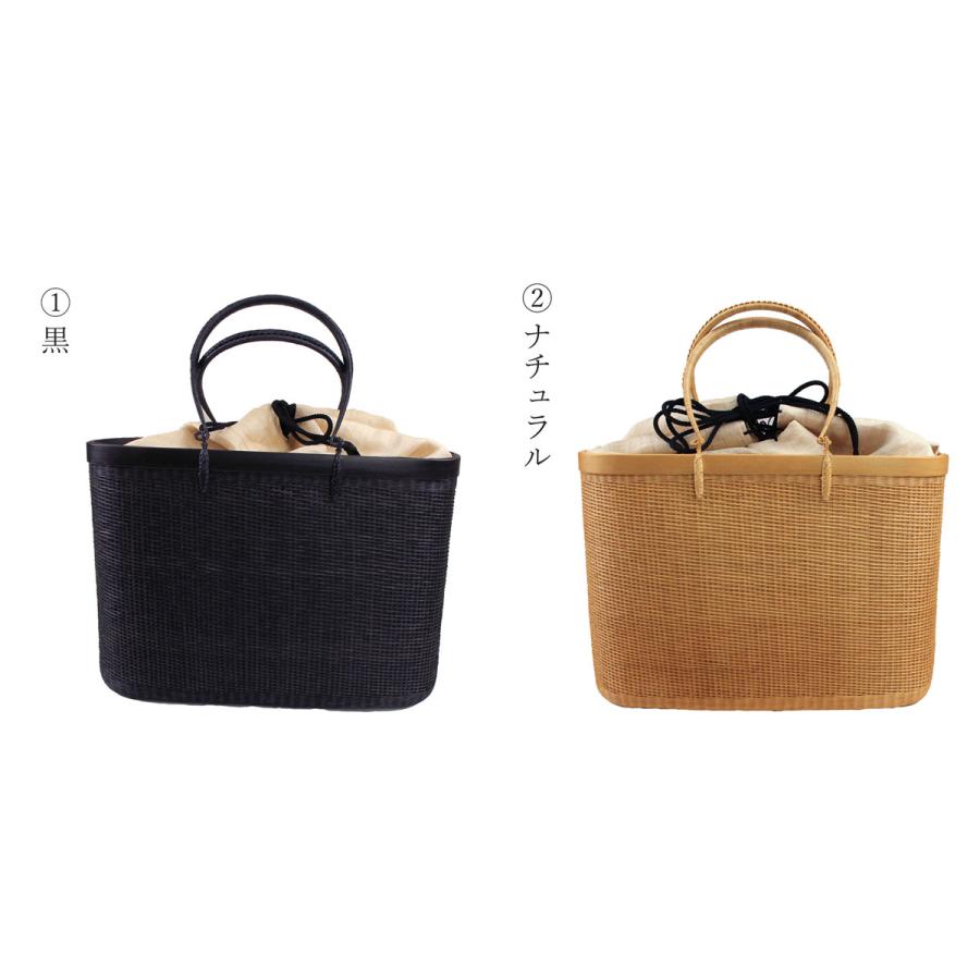 呉服屋 かごバッグ 籠バッグ 竹 和小物さくら きれいめ タイ製  手作り 手編み 化粧箱入り ゆかた 夏 きもの 和装バッグ カジュアル 洒落の画像