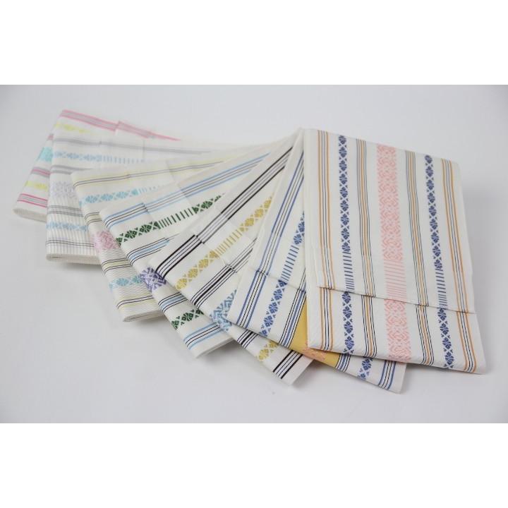 未使用❗️白×白 正絹 本場筑前博多織 単 ゆかた帯 浴衣帯 袴帯 送料