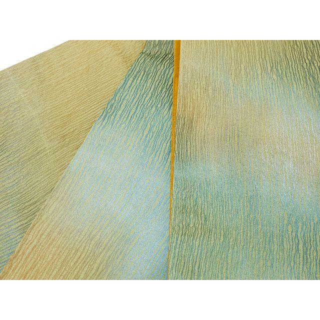 正絹米沢新田作 紅花染袋帯 正絹袋帯 レディース 着物 浴衣 帯 袋帯の画像