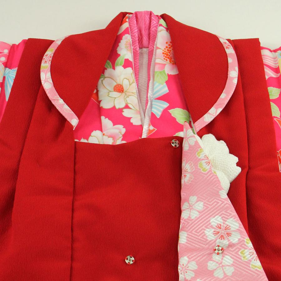 呉服屋 七五三 3歳 三歳 着物 七五三着物セット 被布セット 肩腰揚げ