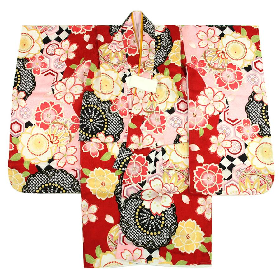 呉服屋 訳あり 七五三 3歳 三歳 正絹着物 七五三着物セット 被布セット