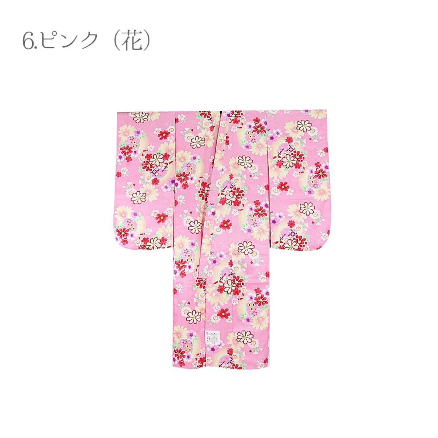 新品★ 七五三　女の子　着物と長襦袢　四つ身　C02 七五三 7歳 四つ身着物 女の子 女児 子供用 着物 長襦袢 2点セット