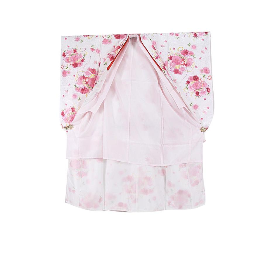 四つ身着物 七五三 女の子 女児 子供用 7歳 着物 長襦袢 2点セット