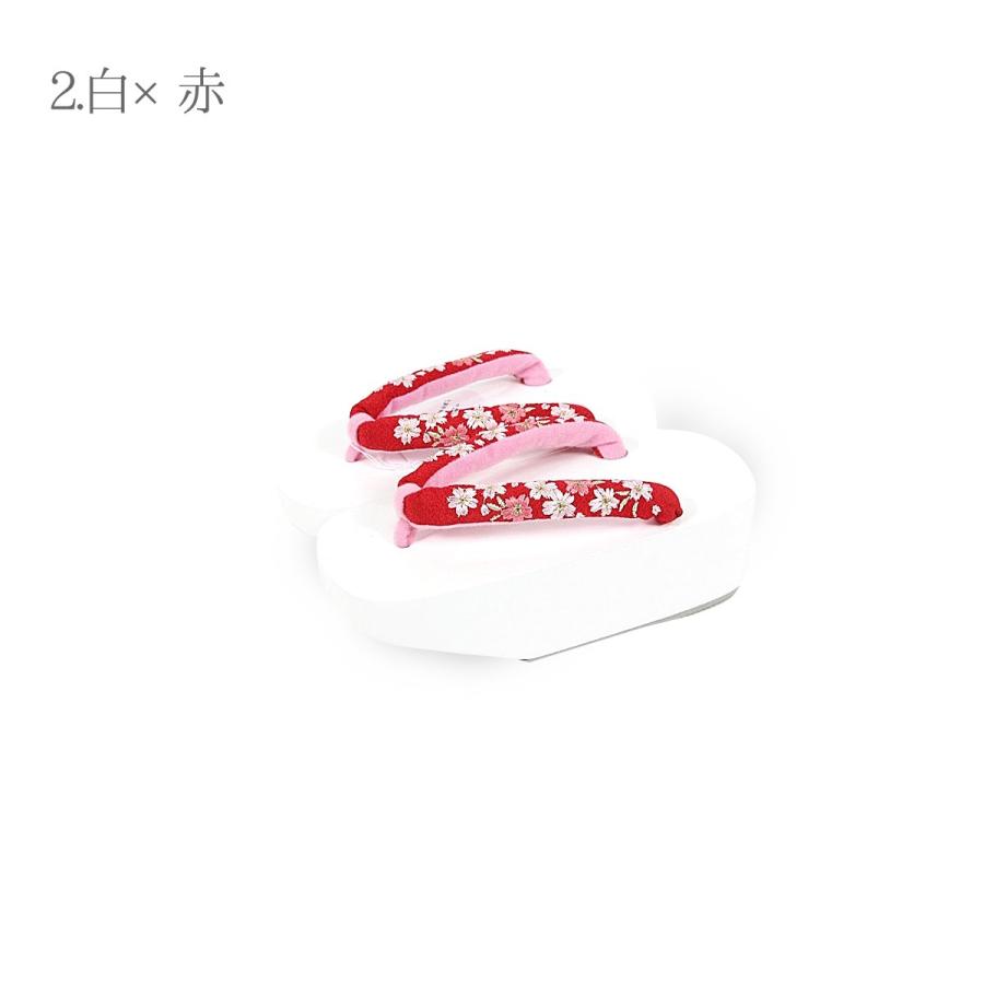 子供用ぽっくり・こっぽり 21cm 七才用 刺繍鼻緒 刺しゅう 女児 子供用ぽっくり・こっぽり 21cm 七才用 刺繍鼻緒 刺しゅう 女児