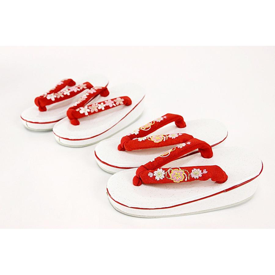 送料無料 子供用ぞうり 17 5cm 刺繍鼻緒 単品 七五三 お祝い 正月 お祭り 女の子 女児