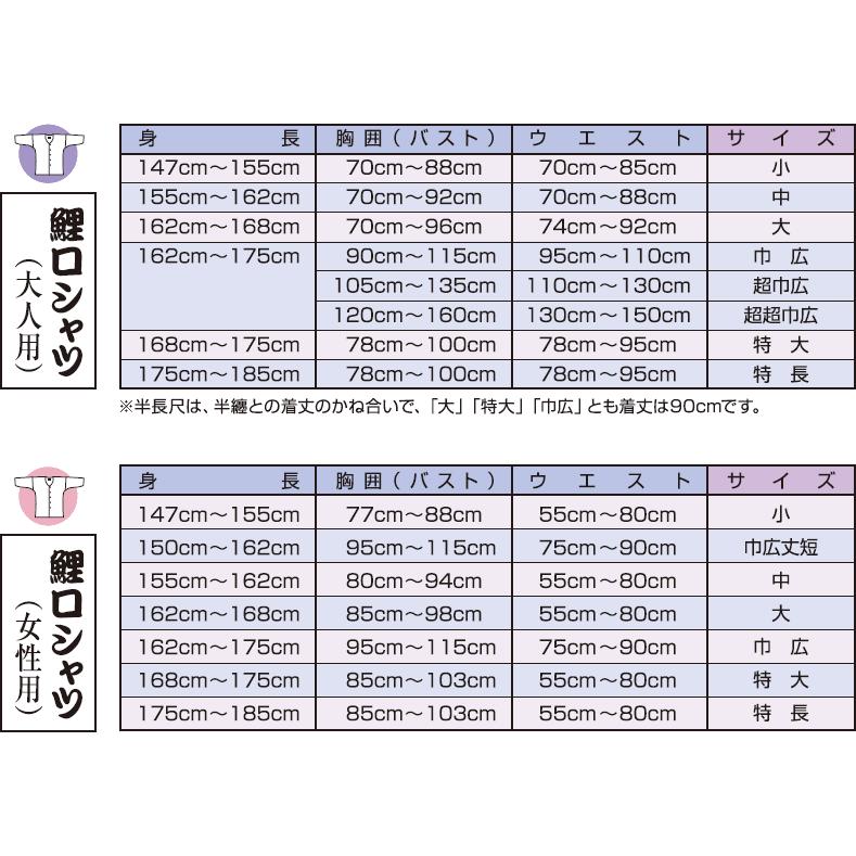 江戸一 祭り 鯉口シャツ 柄 宇金火消 大人用 超巾広（4L） 取り寄せ商品｜tosen｜02