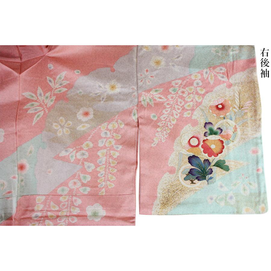 呉服屋 訳あり 女物 正絹 訪問着 仕立て上がり品 プレタ レディース 婦人物 古典 訳あり廃業品 春 秋 冬 おしゃれ パーティー 和装 準礼装の画像