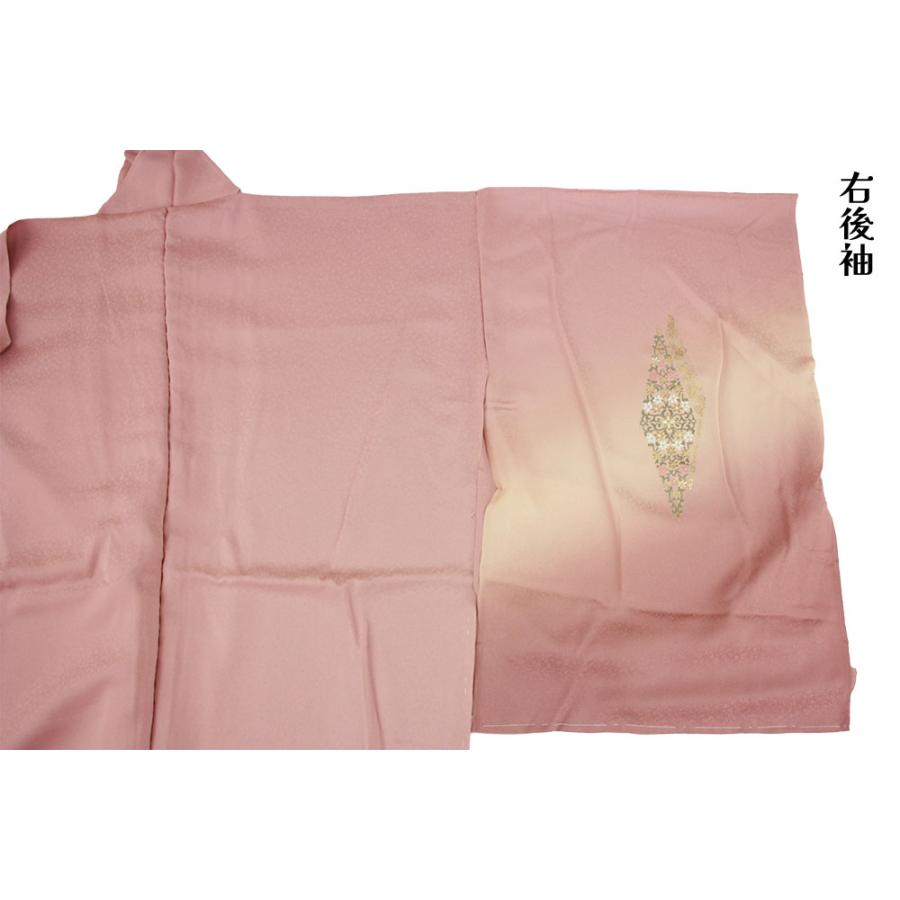 呉服屋 訳あり 女物 正絹 訪問着 反物 生地 金彩 京友禅  レディース 婦人物 未仕立て品 オーダーメイド 別注 古典 訳あり廃業品の画像