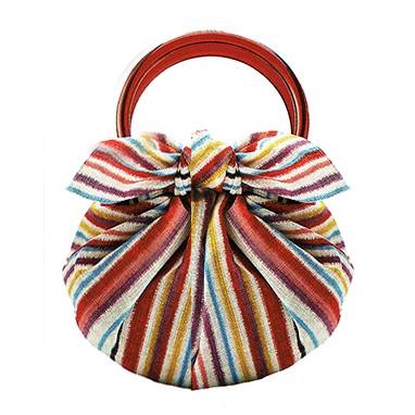 むす美 モダンガール いちごバッグ しましま 取り寄せ商品 むす美 Musubi 掲載 和小物 風呂 Musubi 18 445 8 浴衣 七五三 とせん 通販 Yahoo ショッピング