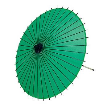 踊り衣裳【稽古用絹傘 継ぎ柄 透印】緑 二本継ぎ 取り寄せ商品 「日本の踊り」掲載 和雑貨 男性用 女性用 メンズ レディース