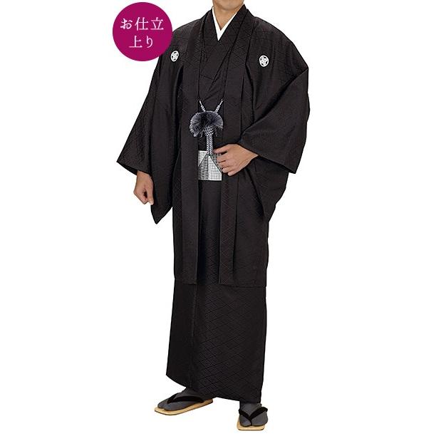 踊り衣裳黒 取り寄せ商品 「日本の踊り」掲載 男性用 メンズ 洗える着物