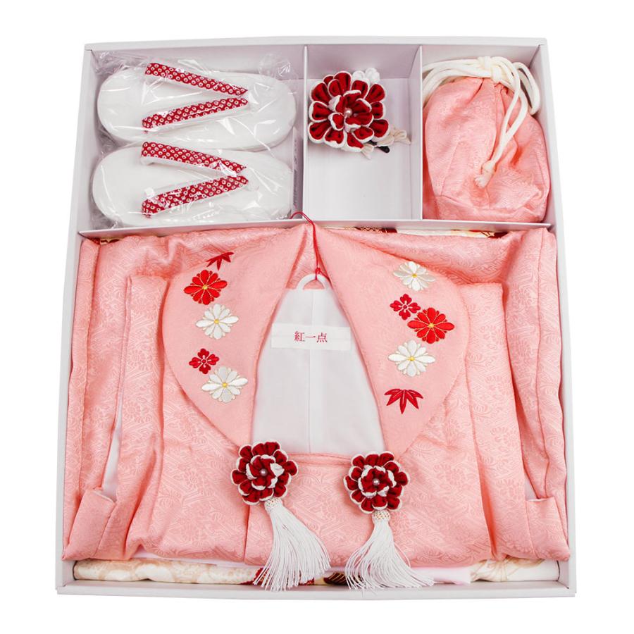 呉服屋 紅一点 七五三 被布セット 三歳 着物 被布 正絹 3歳 販売