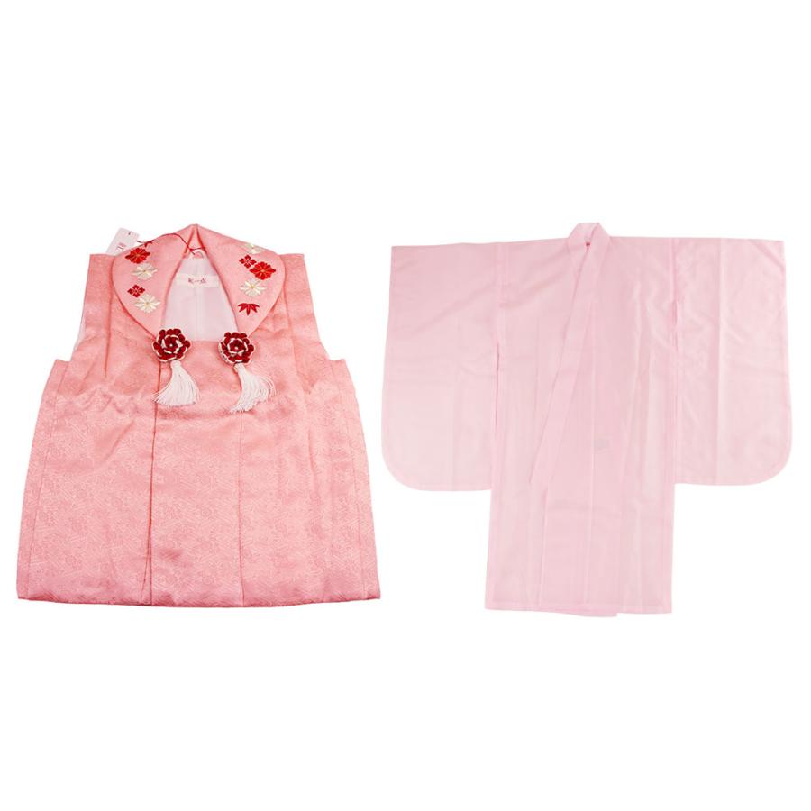 呉服屋 紅一点 七五三 被布セット 三歳 着物 被布 正絹 3歳 販売