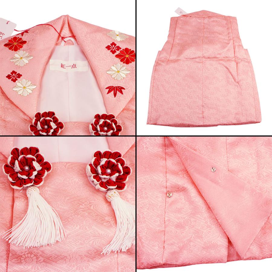 呉服屋 紅一点 七五三 被布セット 三歳 着物 被布 正絹 3歳 販売