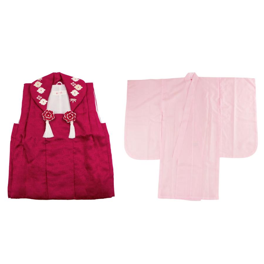 呉服屋 紅一点 七五三 被布セット 三歳 着物 被布 正絹 3歳 販売