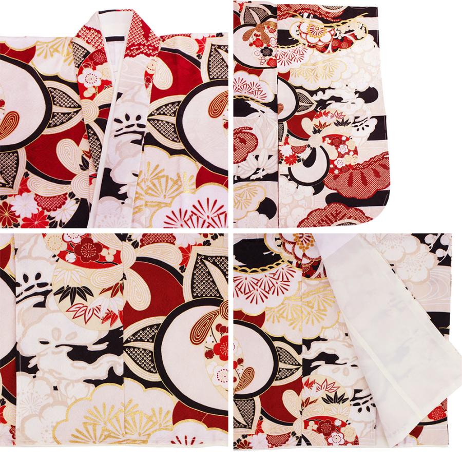 呉服屋 紅一点 七五三 被布セット 三歳 着物 被布 正絹 3歳 販売