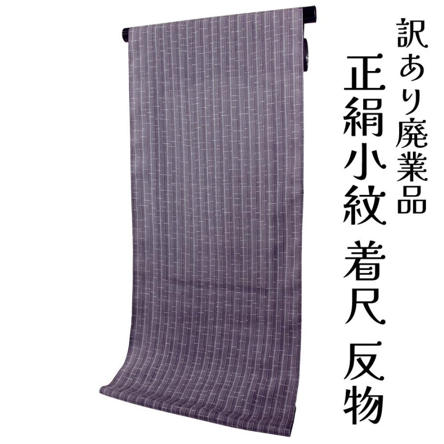 訳あり 正絹 小紋 着尺 反物 丹後ちりめん 杼和田紬 未仕立て品 きもの