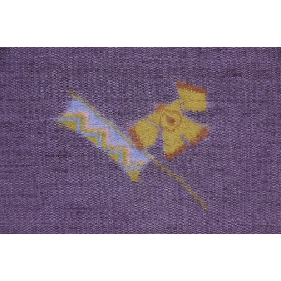 反物紬着尺紫色