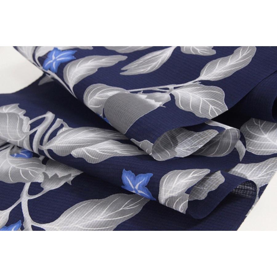 呉服屋 新柄 芸艸堂コレクション UNSODO 女物浴衣 反物 紺×グレー×青