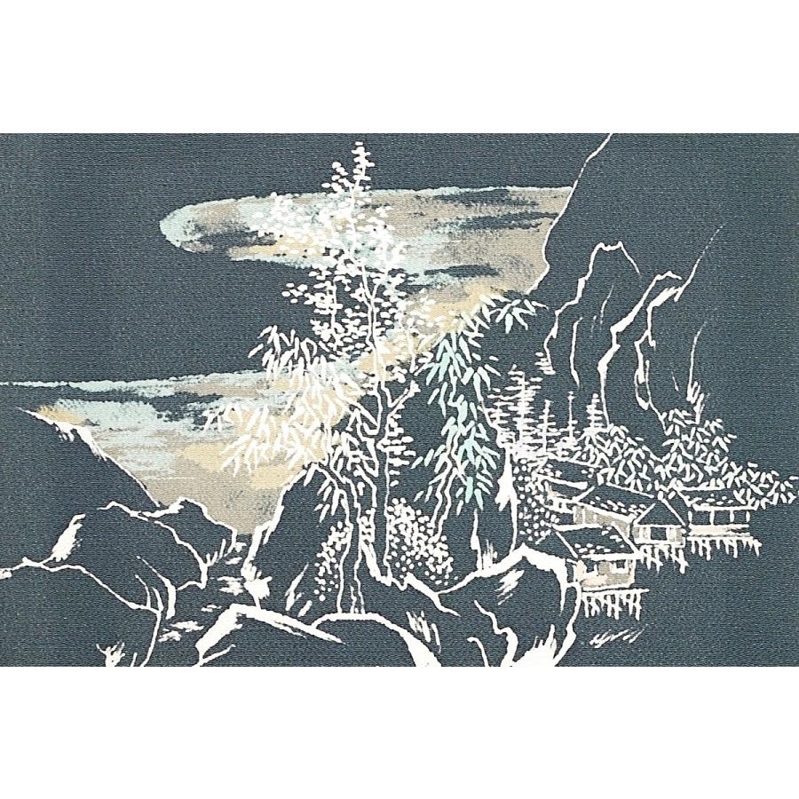 九寸名古屋帯 東京友禅 正絹 ちりめん レディースファッション 着物 浴衣の画像