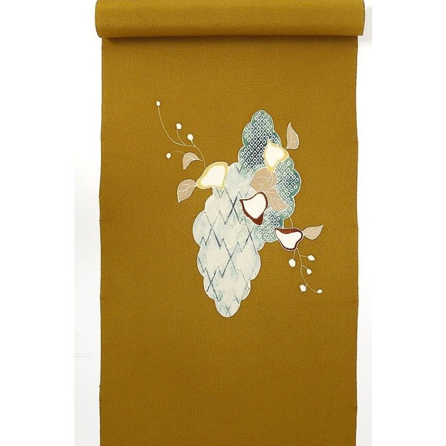 九寸名古屋帯 東京友禅 正絹 ちりめん レディースファッション 着物 浴衣の画像