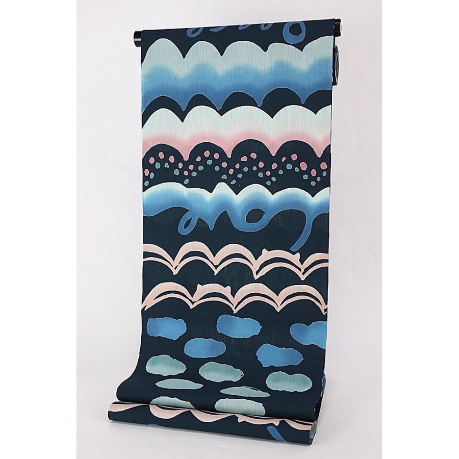 新品■TSUMORI CHISATO．色彩鮮やか七宝風模様，お洒落 浴衣反物 TSUMORI CHISATO（ツモリチサト） 女物浴衣反物 ブランド浴衣注染 本
