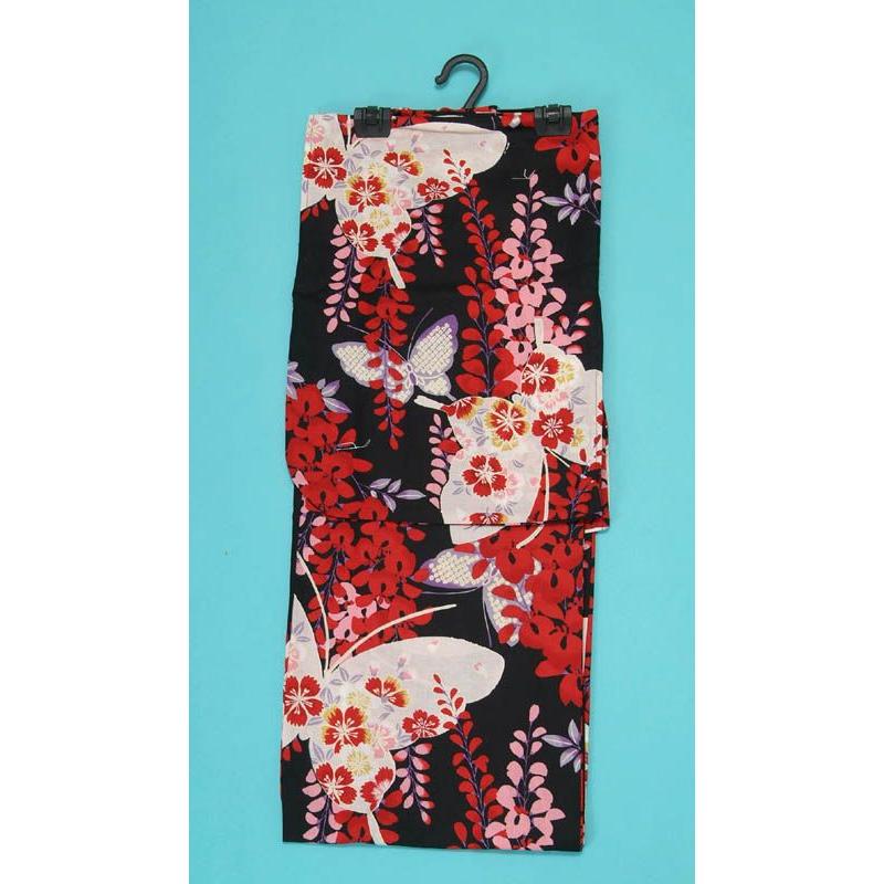 浴衣　ブラック×レッド　蝶々柄 浴衣 ブラック×レッド 蝶々柄 楽天市場】浴衣 蝶々柄の通販
