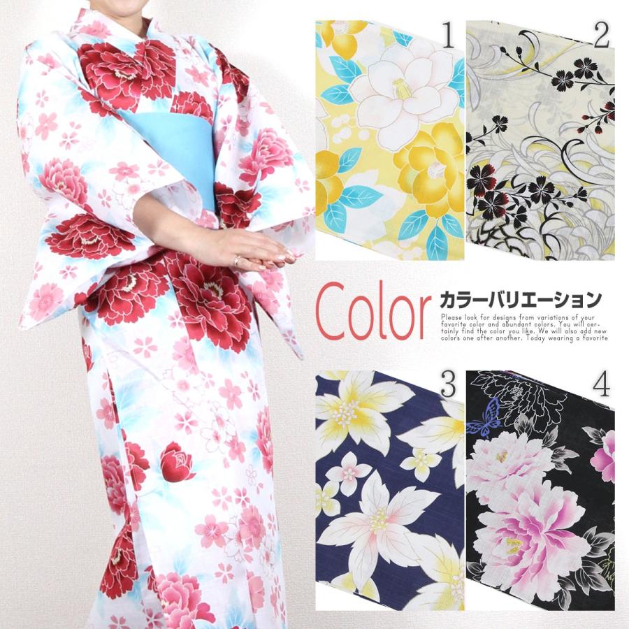 女物 浴衣 フリーサイズ 変わり織り 金ラメ 綿100％ 浴衣単品