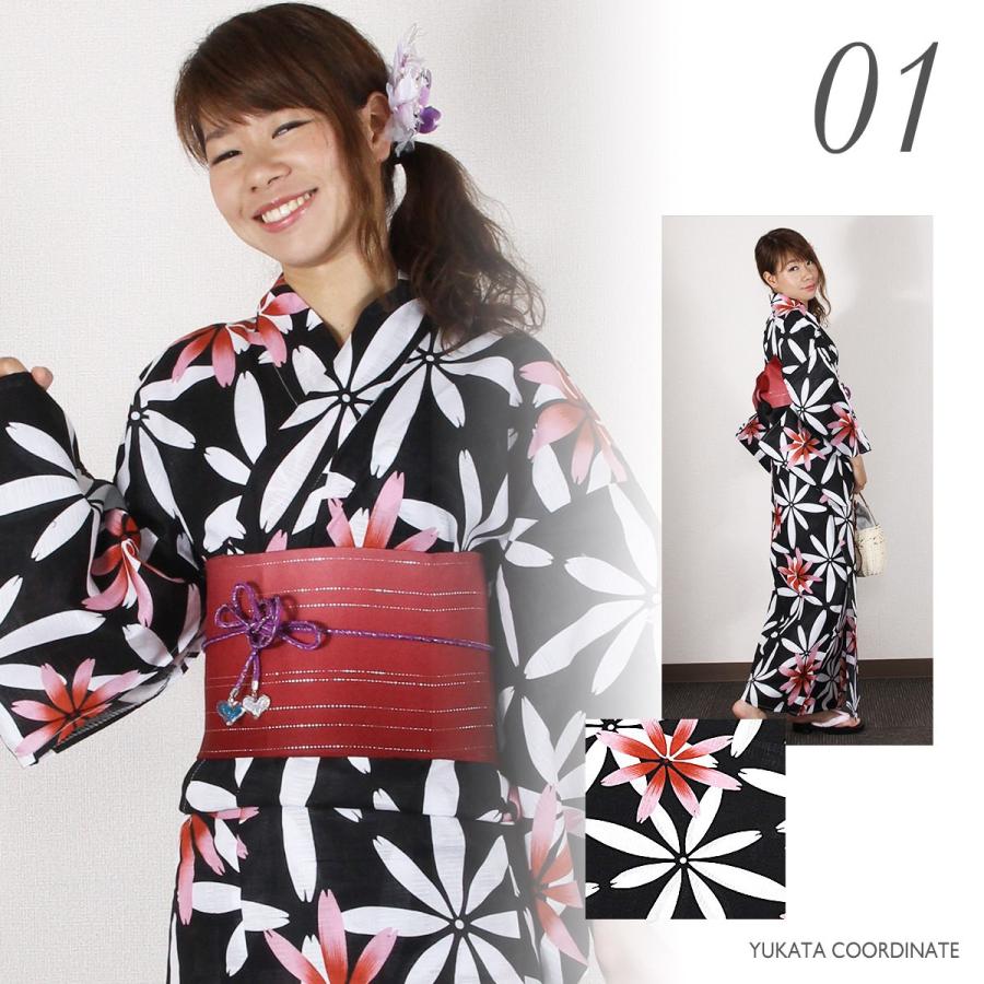 綿麻　浴衣　新品 ファッションレター Fashion Letter セパレート綿麻浴衣 2点