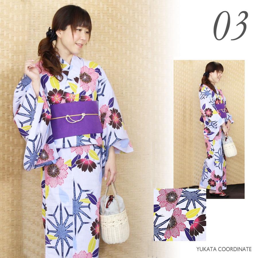 ゆりのはな　浴衣　女物　１０点　まとめ売り　未使用品～少々汚れ有り　綿　F501 浴衣 レディース ゆかた 平織り フリーサイズ 綿100% 女性用 : 浴衣