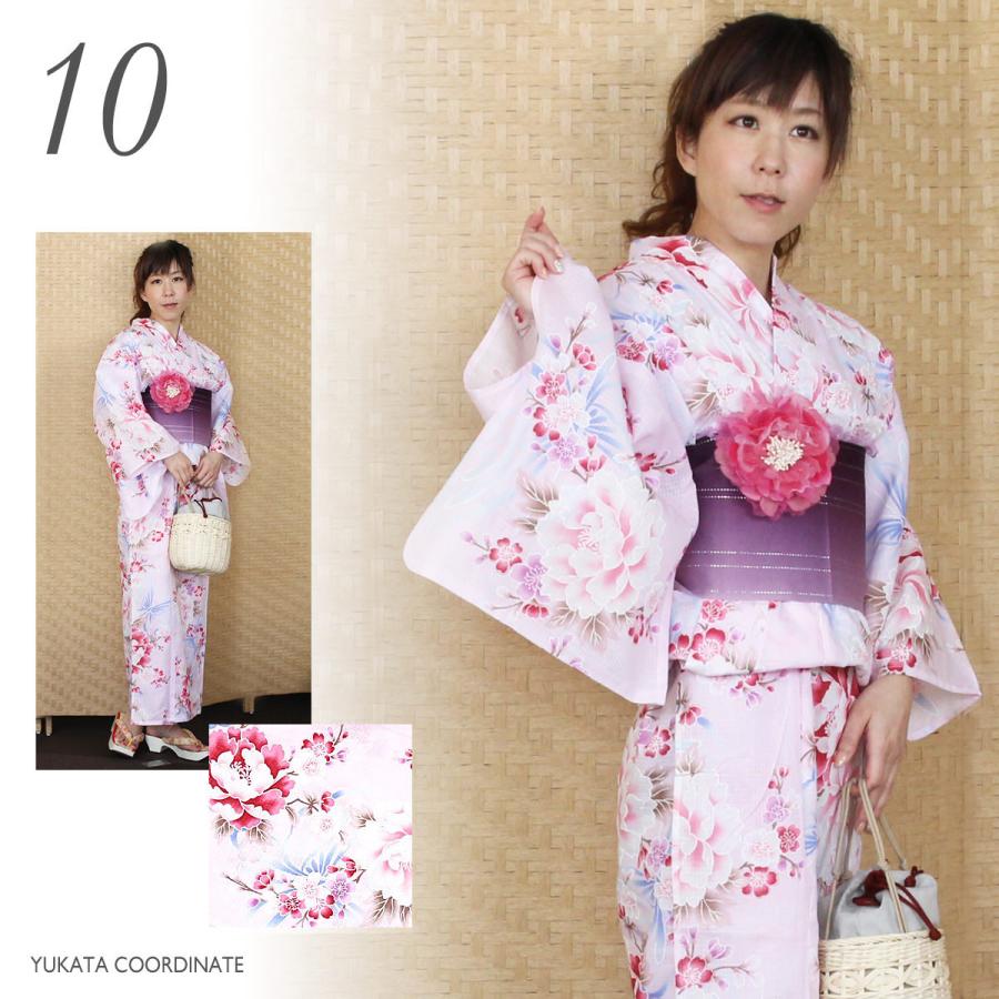 仕立て上がり浴衣、綿100% Ｔ-17a　「Wa-Yubi」オリジナルゆかた UNCOCON 浴衣 仕立て上がり浴衣 帯 2点セット コットンリネンの