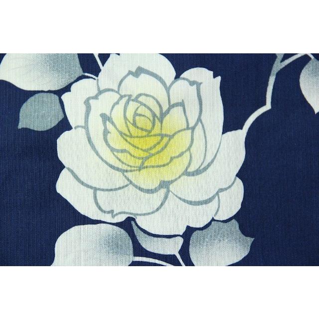 浴衣 レディース 可愛い 綺麗 おしゃれ ネイビー 花柄 ゆかた Mサイズ 送料無料 新柄_1