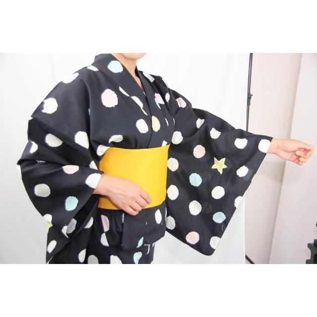 TSUMORI CHISATO（ツモリチサト） 女性用 ブランド浴衣 黒 水玉 女物