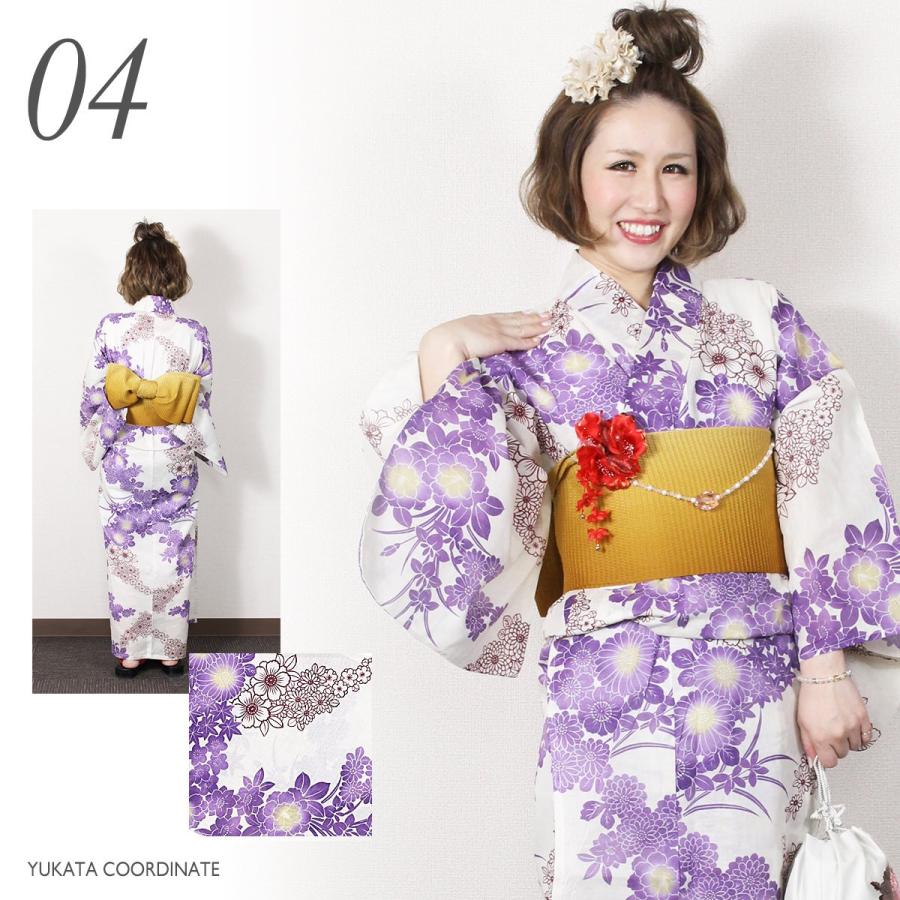 送料無料 モデル着用品 新柄 夢千代 女物浴衣 綿麻 麻混 ブランド 女浴衣 女性 ゆかた 夏 お祭り 花火 レディース レトロ 女_4