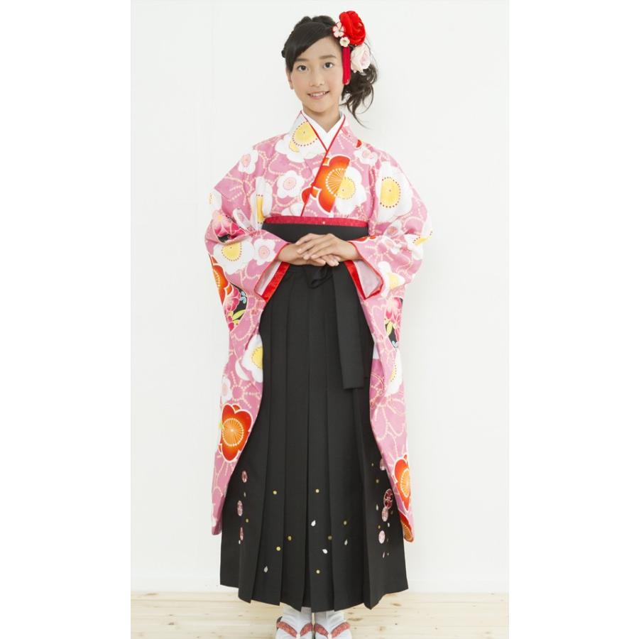 【小町kids 袴単品 舞桜（黒）】紐下3サイズ 夢千代 卒業式 ハイジュニア 13詣り 十三詣り 晴れ着 着物別売り かわいい 女の子の画像