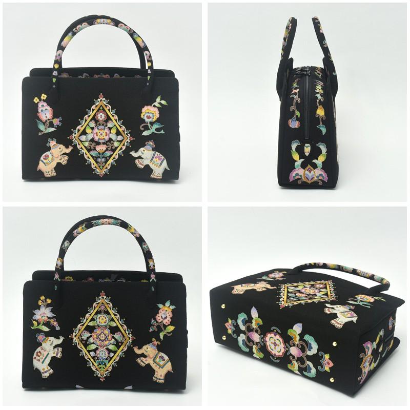 送料無料 利休バッグ 岡重謹製 お茶席バッグ レディース 女物