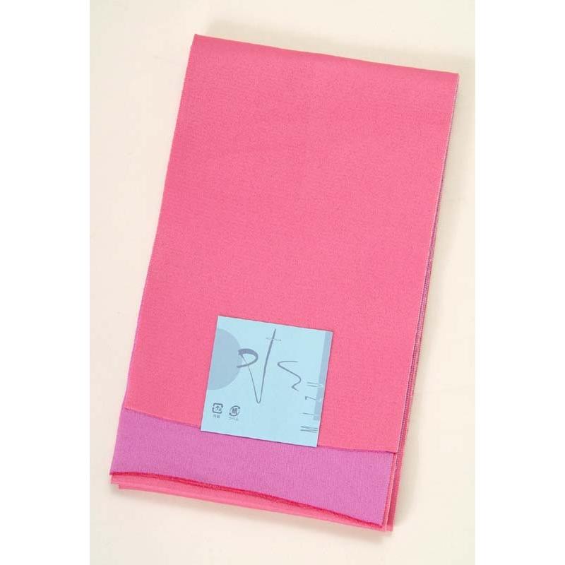 メール便送料無料 リバーシブル浴衣帯 無地 ショッキングピンク ライラック ゆかた ユカタ 袴 はかま 夏